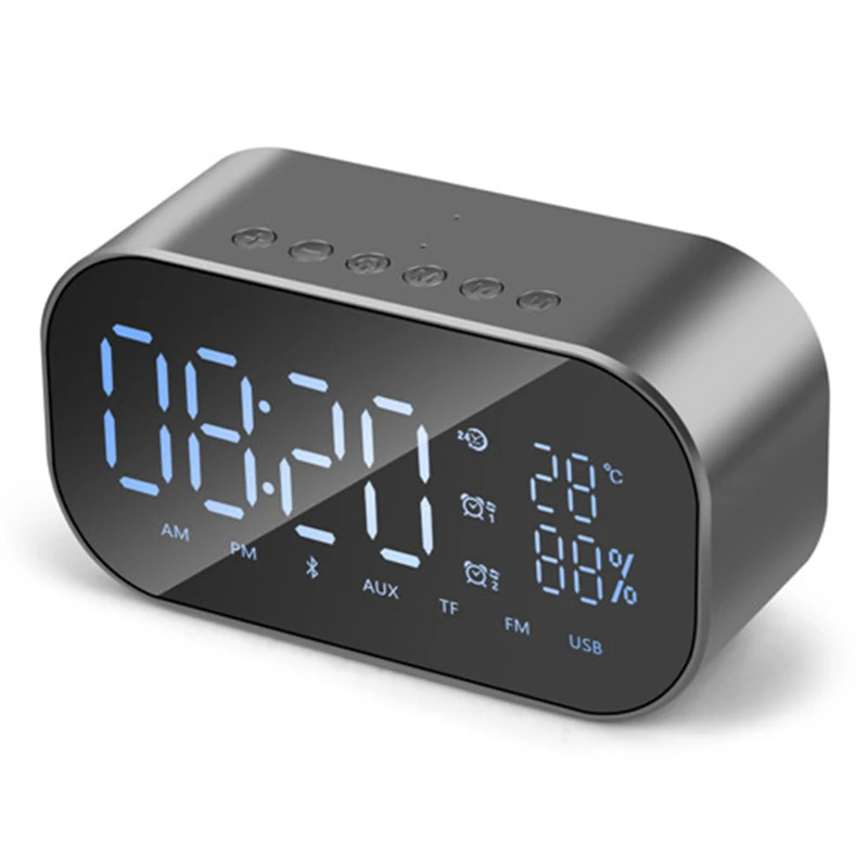 Portable Bluetooth Wireless Speakers Alarm Clock Stereo Subwoofer Boombox Support Temperature LCD Display For xiaomi dj speaker
Portable Bluetooth Wireless Speakers Alarm Clock Stereo Subwoofer Boombox Support Temperature LCD Display For xiaomi dj speaker