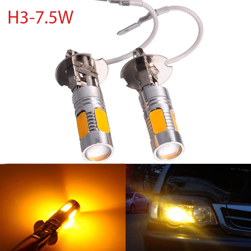 2PCS H3 7.5W 5 COB SMD High Power Car LED Headlight H4 H7 H1 led Parking Bulbs Fog Lamp COB 12V White Bulb H3 Fog lights
2PCS H3 7.5W 5 COB SMD High Power Car LED Headlight H4 H7 H1 led Parking Bulbs Fog Lamp COB 12V White Bulb H3 Fog lights