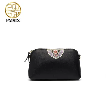 Pmsix 2020 Embroidery Flowers Genuine Leather Women's Shoulder Bag Black Cow Leather Crossbody Bag Large capacity Lady Clutch
Pmsix 2020 Embroidery Flowers Genuine Leather Women's Shoulder Bag Black Cow Leather Crossbody Bag Large capacity Lady Clutch