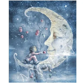 full square/round 5D DIY diamond painting Boy Giving Apple to the Moon Embroidery Pattern 3D Cross stitch mosaic sticker decor
full square/round 5D DIY diamond painting Boy Giving Apple to the Moon Embroidery Pattern 3D Cross stitch mosaic sticker decor