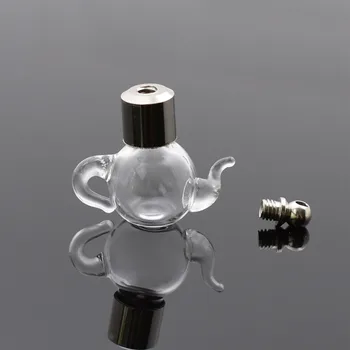 20pieces SCREW CAP short teapot GLASS Vial Pendants Wishing glass bottle name on rice art clear oil charm jewelry making
20pieces SCREW CAP short teapot GLASS Vial Pendants Wishing glass bottle name on rice art clear oil charm jewelry making