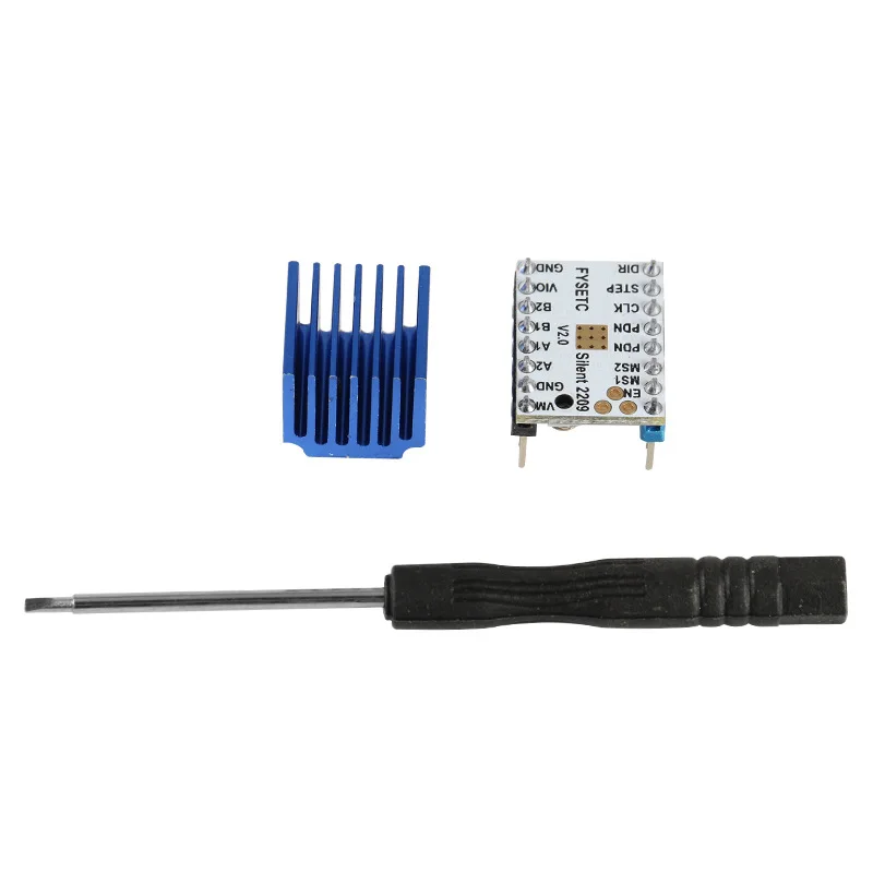 Драйвер шагового двигателя Ultra SilentTMC2209 v2.0, 256 микрошагов, 2.8A пик, TMC2208 для платы SKR V1.3, 32 бита, запчасти для 3D-принтера, 2/5 шт.
Драйвер шагового двигателя Ultra SilentTMC2209 v2.0, 256 микрошагов, 2.8A пик, TMC2208 для платы SKR V1.3, 32 бита, запчасти для 3D-принтера, 2/5 шт.
