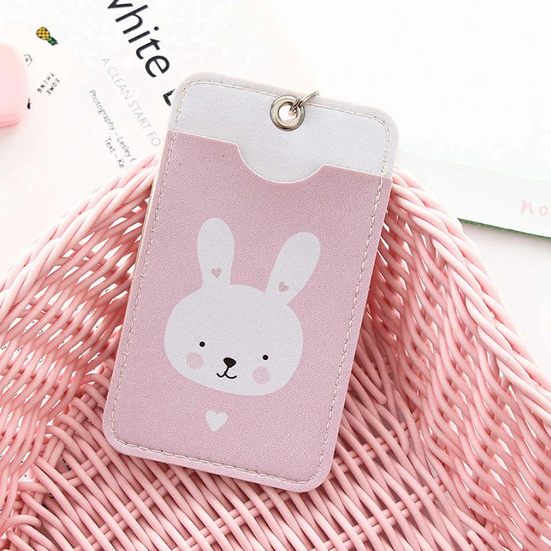 Cartoon Animal Pink Bear Bank Credit ID Card Holder Cover Women Travel Lanyard Bus Gift Card Keyring Key Wallet Girl Cute Chain
Cartoon Animal Pink Bear Bank Credit ID Card Holder Cover Women Travel Lanyard Bus Gift Card Keyring Key Wallet Girl Cute Chain