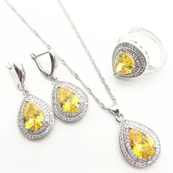 Amazing Water Drop Zircon Austria Crystal Earrings Ring Pendant Necklace For Women 3PCS Jewelry Sets
Amazing Water Drop Zircon Austria Crystal Earrings Ring Pendant Necklace For Women 3PCS Jewelry Sets