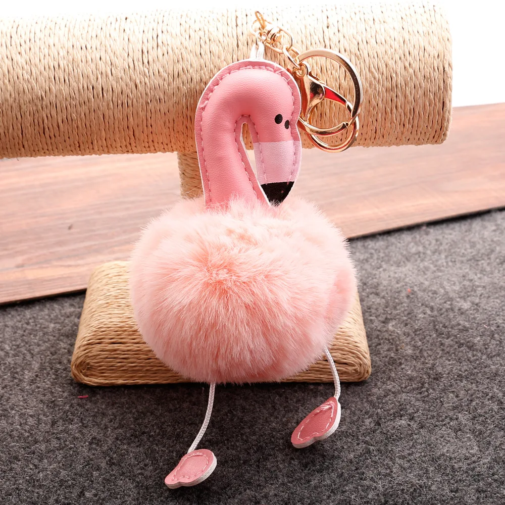 2018 Cute Pompom Keychain Flamingo Key Chain Fluffy Fake Rabbit Fur Ball Women Girl's Car Bag Pompon Key Ring Pom Pom Holder
2018 Cute Pompom Keychain Flamingo Key Chain Fluffy Fake Rabbit Fur Ball Women Girl's Car Bag Pompon Key Ring Pom Pom Holder
