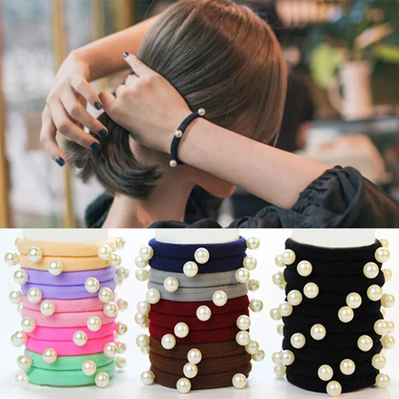 Fashion Girls Hair Accessories Elasticity With Pearl Rolled Towel Candy Women Solid Ponytail Holder Rubber Hair Band Rope
Fashion Girls Hair Accessories Elasticity With Pearl Rolled Towel Candy Women Solid Ponytail Holder Rubber Hair Band Rope