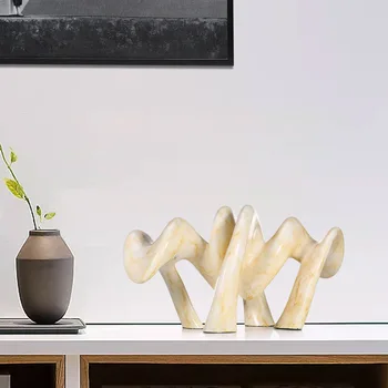 Elegant Ancient Enlightenment Abstract Decorations Statue Yellow Crack Patterns Simple Resin Crafts Office Home Desk Ornaments
Elegant Ancient Enlightenment Abstract Decorations Statue Yellow Crack Patterns Simple Resin Crafts Office Home Desk Ornaments