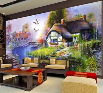Country Ctyle Wallpaper 3D Dreamy Country Landscape Oil Painting Living Room Bedroom Background Wall Decoration Mural Wallpaper
Country Ctyle Wallpaper 3D Dreamy Country Landscape Oil Painting Living Room Bedroom Background Wall Decoration Mural Wallpaper