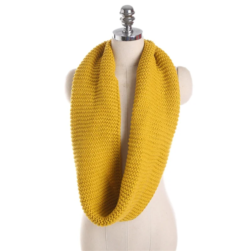 Unisex Adult Warm Scarf Winter Knitted Infinity Circle Loop Scarf Solid Color Soft Year's Gift
Unisex Adult Warm Scarf Winter Knitted Infinity Circle Loop Scarf Solid Color Soft Year's Gift