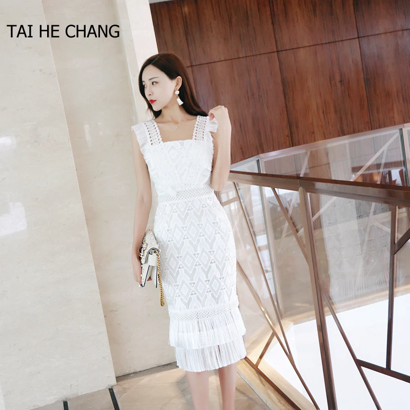 2018 women high-end new fashion designer elegant vestidos bodycon slim casual party runway summer lace crochet sexy white dress
2018 women high-end new fashion designer elegant vestidos bodycon slim casual party runway summer lace crochet sexy white dress