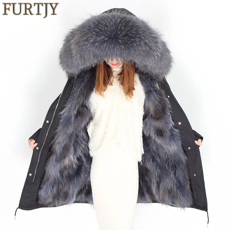 FURTJY Natural Fox Fur Women Long Parkas Real Fox Fur Coat Winter Jacket natural raccoon fur collar parka DHL free shipp
FURTJY Natural Fox Fur Women Long Parkas Real Fox Fur Coat Winter Jacket natural raccoon fur collar parka DHL free shipp