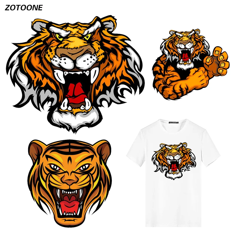 ZOTOONE Trend Tiger Iron on Transfer Patches on Clothing Diy Patch Heat Transfer for Clothes Decoration Stickers Accessories G
ZOTOONE Trend Tiger Iron on Transfer Patches on Clothing Diy Patch Heat Transfer for Clothes Decoration Stickers Accessories G