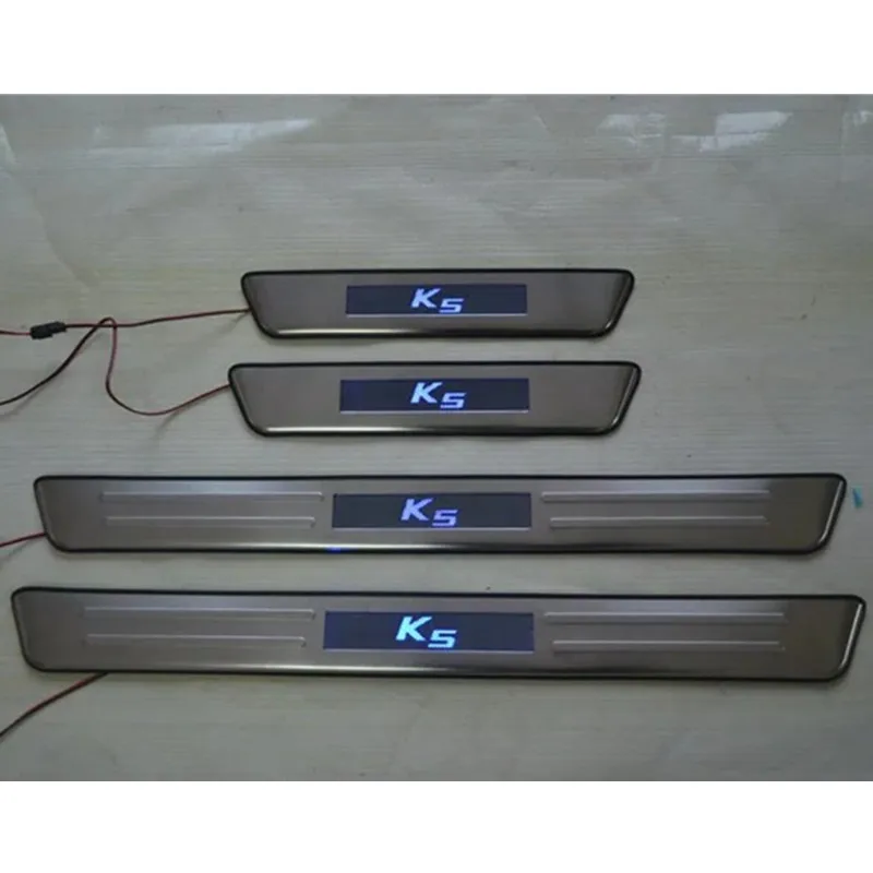 With Blue LED light High quality stainless steel Scuff Plate/Door Sill For 2011 KIA Optima/K5
With Blue LED light High quality stainless steel Scuff Plate/Door Sill For 2011 KIA Optima/K5