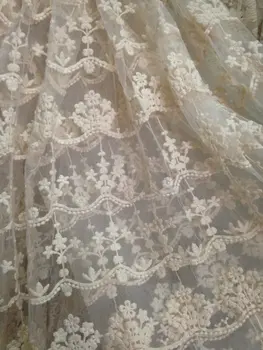 ivory embroidered gauze lace fabric, retro floral lace fabric, scalloped trim lace fabric, vintage style lace MF096
ivory embroidered gauze lace fabric, retro floral lace fabric, scalloped trim lace fabric, vintage style lace MF096