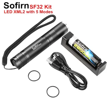 Sofirn SF32 Kit LED Flashlight 18650 Cree XML2 Tactical EDC Portable Flashlight Torch Light Lamp with 18650 Battery and Charger
Sofirn SF32 Kit LED Flashlight 18650 Cree XML2 Tactical EDC Portable Flashlight Torch Light Lamp with 18650 Battery and Charger