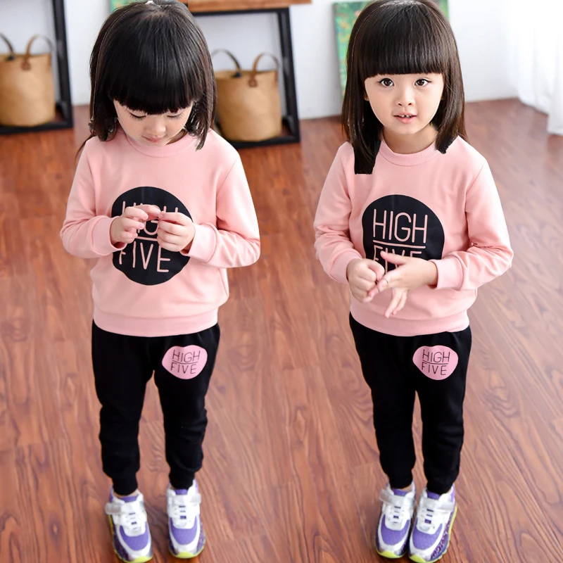 2019 New Spring Girls Clothes Children Clothing Set Casual Sweatshirt + Pants Two-Piece Sport Suits Kids Clotehs 2 Colors
2019 New Spring Girls Clothes Children Clothing Set Casual Sweatshirt + Pants Two-Piece Sport Suits Kids Clotehs 2 Colors