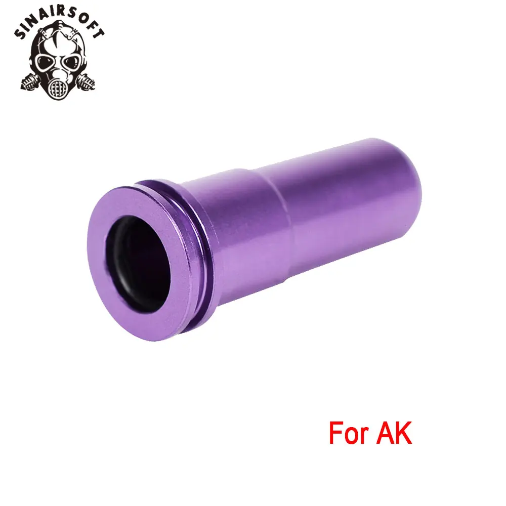 SHS 7075 CNC Aluminum Built-in Single O-ring Preventg Air Leaking Seal AK Nozzle For Airsoft AEG Paintball Hunting Accessories
SHS 7075 CNC Aluminum Built-in Single O-ring Preventg Air Leaking Seal AK Nozzle For Airsoft AEG Paintball Hunting Accessories