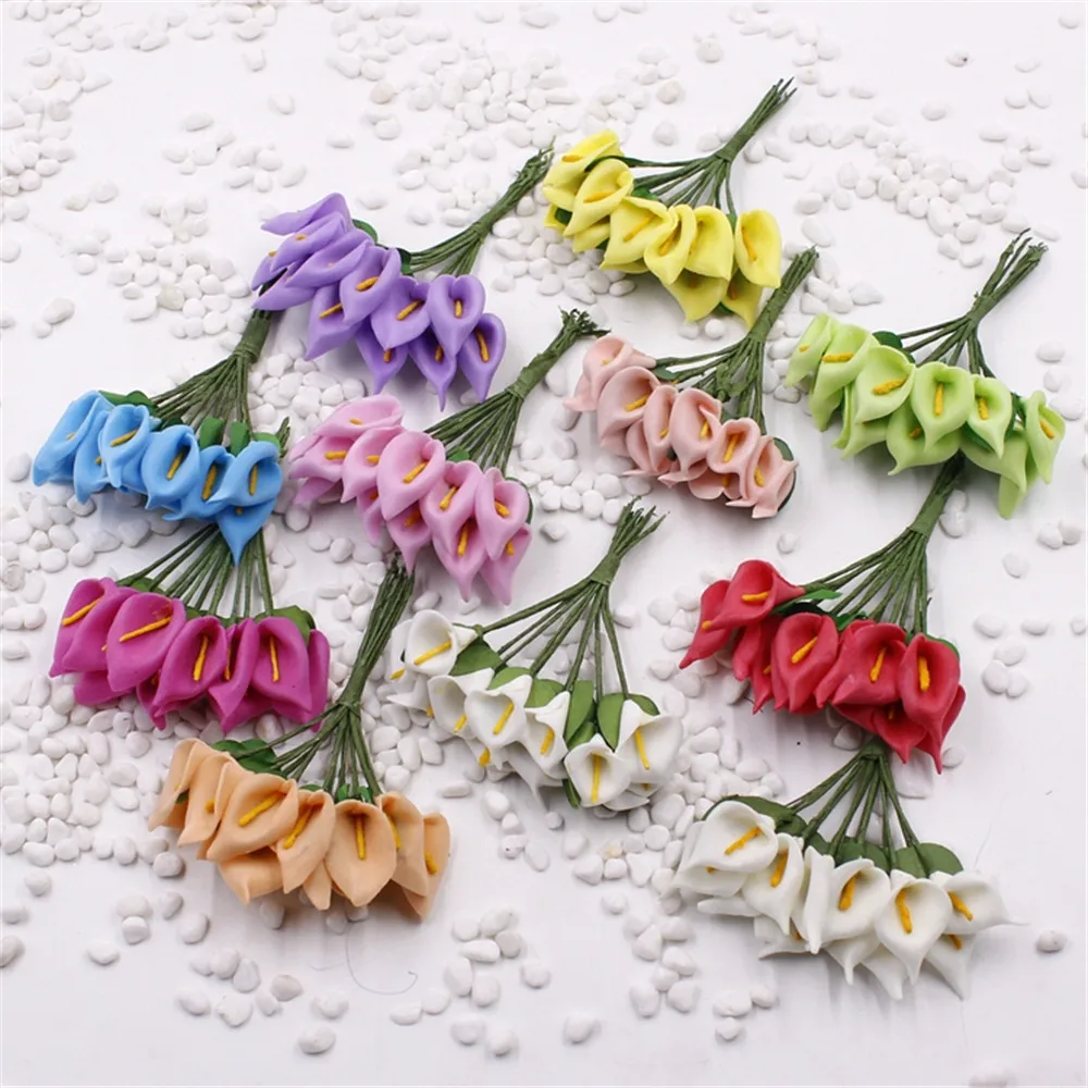 12pcs/lot 3cm Real touch Mini Calla Lily PE foam artificial flowers wedding decoration favors Cheap flores DIY Scrapbooking
12pcs/lot 3cm Real touch Mini Calla Lily PE foam artificial flowers wedding decoration favors Cheap flores DIY Scrapbooking