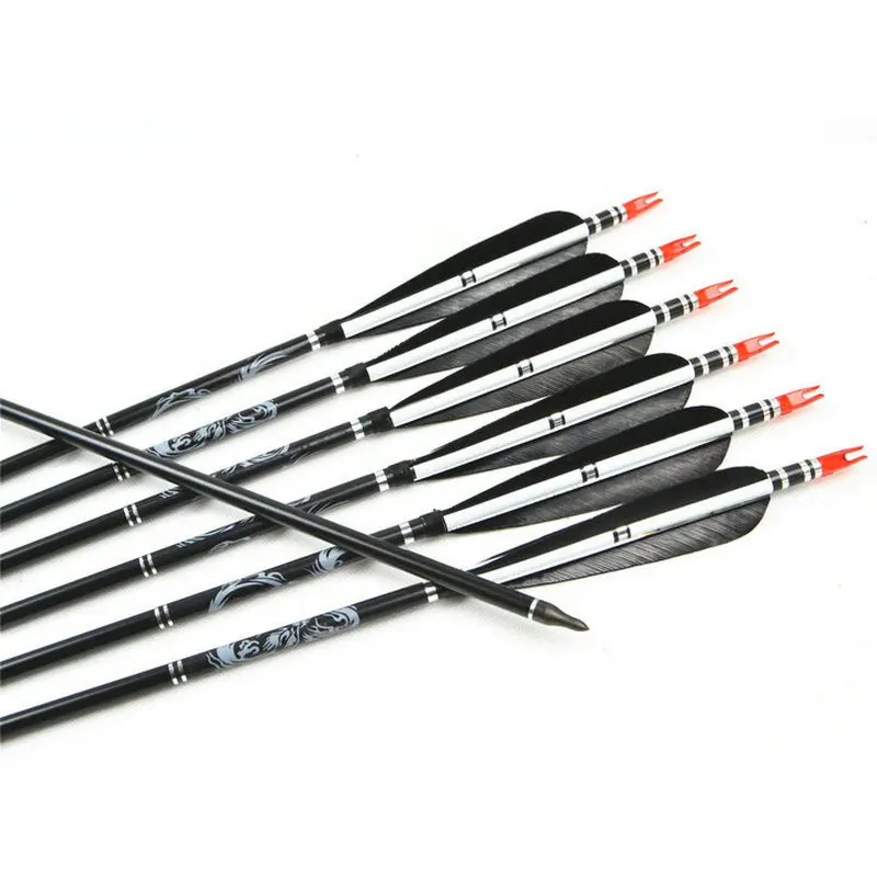 12x Aluminum Arrows Turkey feather for 20-50lbs Longbow Recurve Bow Hunting Archery for 80cm Length with High Quality
12x Aluminum Arrows Turkey feather for 20-50lbs Longbow Recurve Bow Hunting Archery for 80cm Length with High Quality