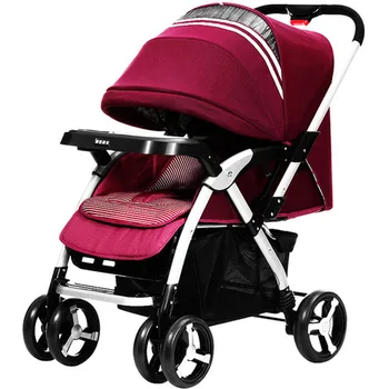 

2017 Baby Stroller Activity & Gear spacious aluminium easily folding baby stroller 3C certification Four Wheels Stroller hot new