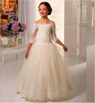 2019 New Arrival Girls Dresses Ball Gowns Lace Appliques Flower Girls Princess Elegant Wedding Pageant Dresses Birthday Gown
2019 New Arrival Girls Dresses Ball Gowns Lace Appliques Flower Girls Princess Elegant Wedding Pageant Dresses Birthday Gown