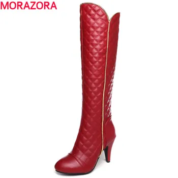 MORAZORA 2020 New arrival hot sale solid black knee high boots stiletto high heels shoes high quality solid womens boots
MORAZORA 2020 New arrival hot sale solid black knee high boots stiletto high heels shoes high quality solid womens boots