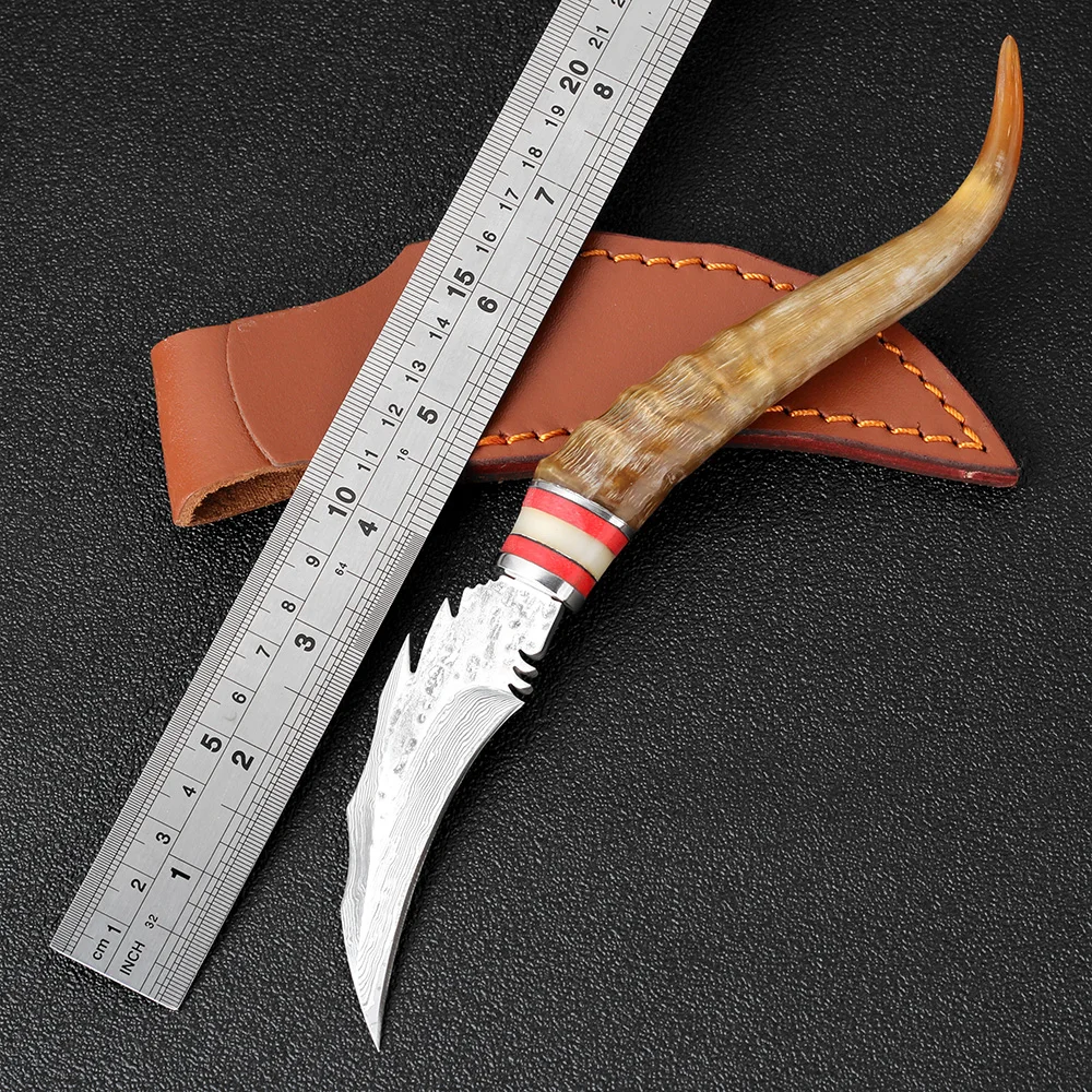 KKWOLF Exquisite Collection Animal Shofar Karambit VG10 Damascus Steel Hunting Survival Outdoor Essential Utility Knives Tool
KKWOLF Exquisite Collection Animal Shofar Karambit VG10 Damascus Steel Hunting Survival Outdoor Essential Utility Knives Tool