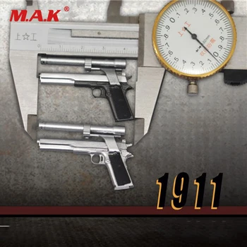 1/6 Scale 4cm Pistol Weapon Gun Model Toy Silver/Iron Color for 12'' Action Figure Accessories Without Shoot
1/6 Scale 4cm Pistol Weapon Gun Model Toy Silver/Iron Color for 12'' Action Figure Accessories Without Shoot