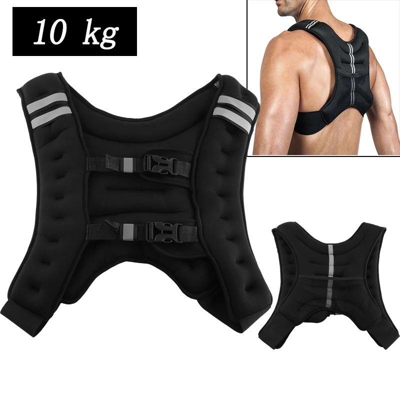 10kg Loading Weighted Vest For Boxing Training Adjustable Fitness Weight Vest Exercise Sport Jacket Gym Workout Waistcoat HWC
10kg Loading Weighted Vest For Boxing Training Adjustable Fitness Weight Vest Exercise Sport Jacket Gym Workout Waistcoat HWC