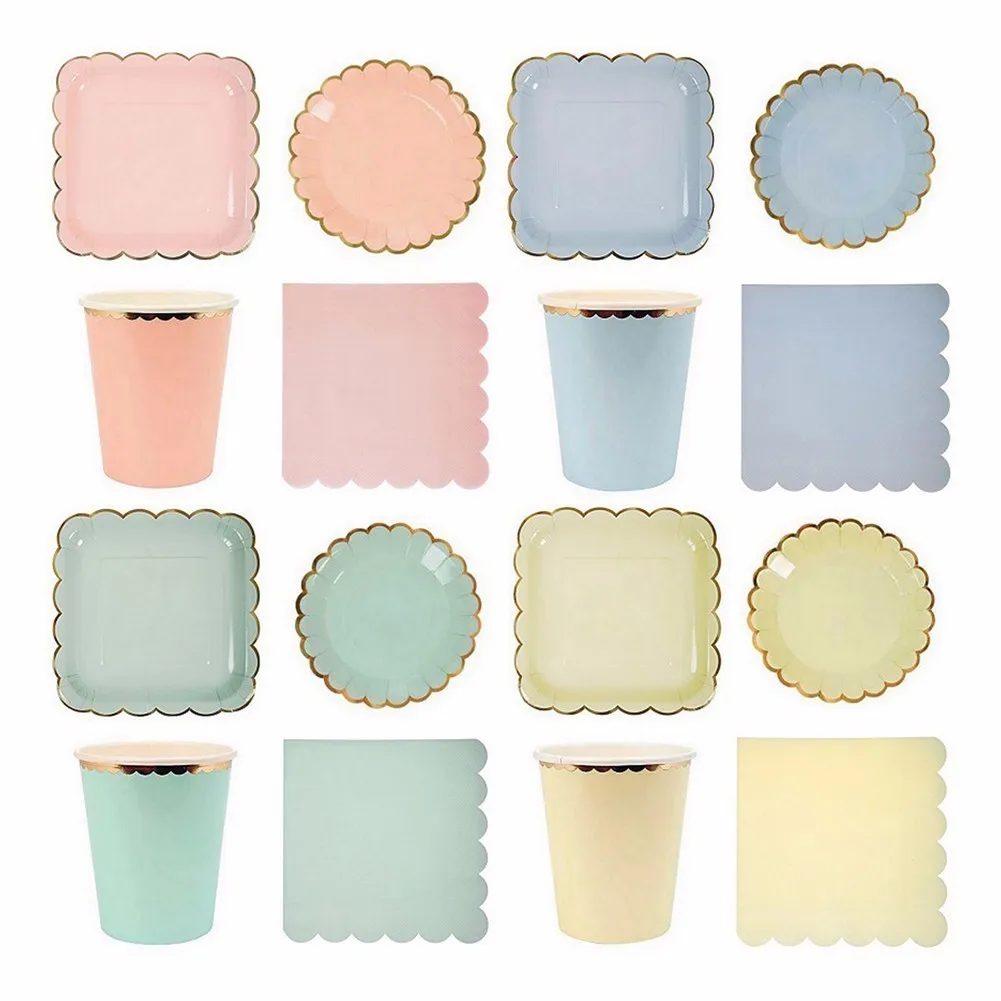 44Pcs/Set Paper Plates Napkins Cups Party Disposable Tableware Metallic Solid Color Theme Party Wedding Christmas Supplies
44Pcs/Set Paper Plates Napkins Cups Party Disposable Tableware Metallic Solid Color Theme Party Wedding Christmas Supplies