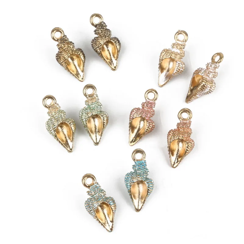 20mm Hole Size 1.5mm Conch Drop Oil Zinc Alloy Metal Pendant Enamel Sea Snail Charms Pendant For DIY Earring Jewelry Decoration
20mm Hole Size 1.5mm Conch Drop Oil Zinc Alloy Metal Pendant Enamel Sea Snail Charms Pendant For DIY Earring Jewelry Decoration