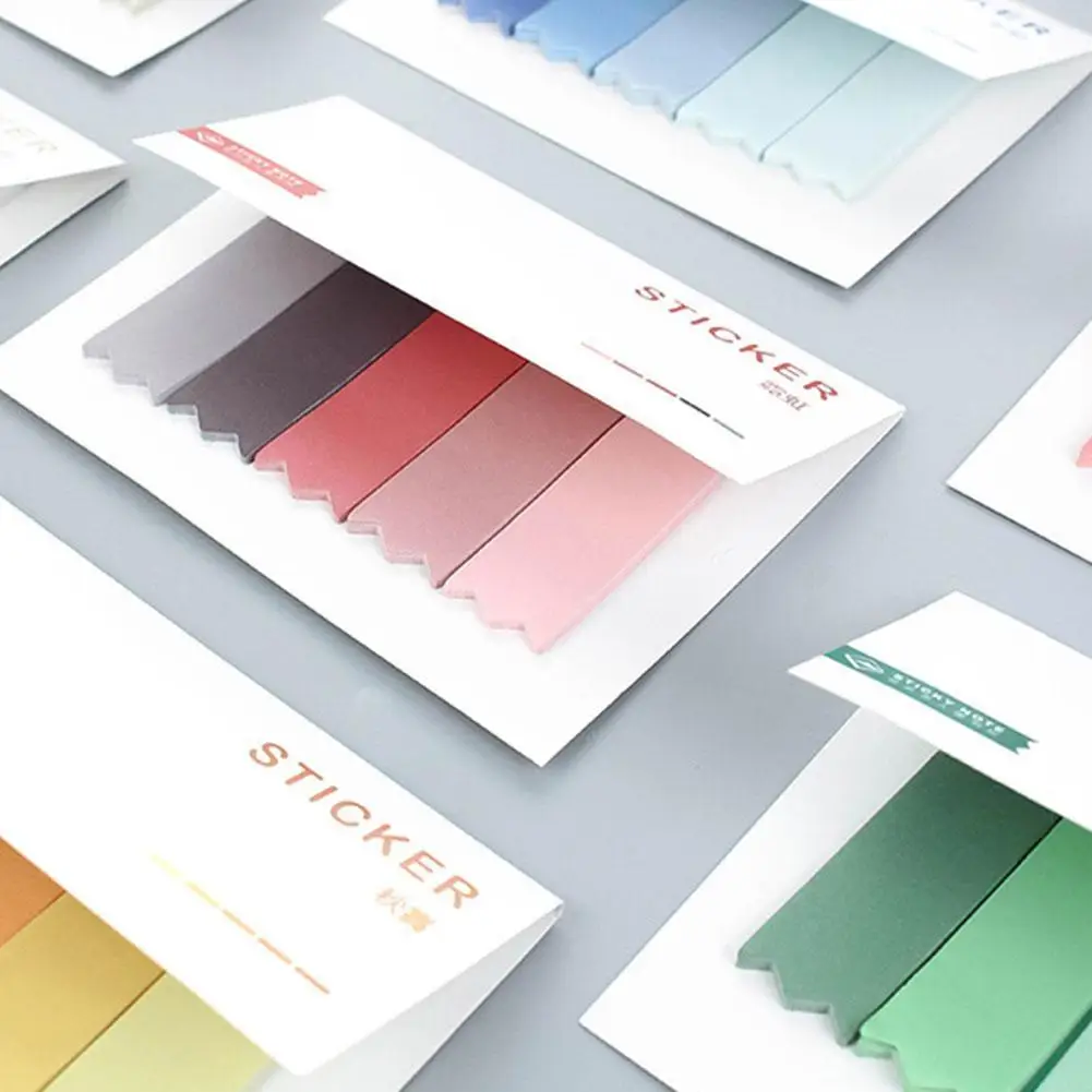 DIY Gradient Color Creative Office Novelty Sticky Notes Planner Stickers Page Index Post Office School Supplies Stationery
DIY Gradient Color Creative Office Novelty Sticky Notes Planner Stickers Page Index Post Office School Supplies Stationery
