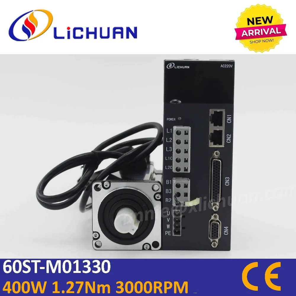 Lichuan new 400W servo motor with driver for CNC router servo motor 0.4kw servo engine 60st-01330 1.27Nm servo motor 400W
Lichuan new 400W servo motor with driver for CNC router servo motor 0.4kw servo engine 60st-01330 1.27Nm servo motor 400W