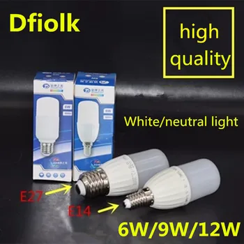 1Pcs new LED cylindrical bulb 6w9w12W E27 large screw E14 small screw 220V neutral light cold white LED super bright bulb
1Pcs new LED cylindrical bulb 6w9w12W E27 large screw E14 small screw 220V neutral light cold white LED super bright bulb