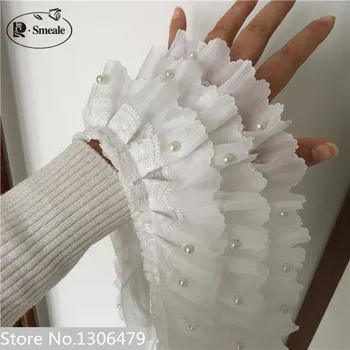 3M/Lot Three Layers of White Chiffon Lace Beads 100 Fold Skirt Dress Dress Cuff Doll DIY Lace Accessories,RS1464
3M/Lot Three Layers of White Chiffon Lace Beads 100 Fold Skirt Dress Dress Cuff Doll DIY Lace Accessories,RS1464