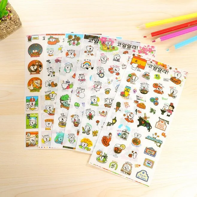 6sheets/lot Kawaii Koala Paper sticker hot sell Students' decoration Diary stickers office school supplies
6sheets/lot Kawaii Koala Paper sticker hot sell Students' decoration Diary stickers office school supplies