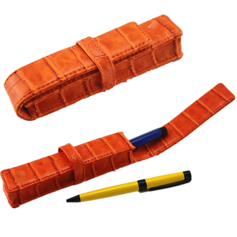 1pc Luxury Gift Pens Case Brown Red Black Crocodile Skin Pattern 1 Pen Capacity Roll Bag Pu Leather Pouch Office School Supplies
1pc Luxury Gift Pens Case Brown Red Black Crocodile Skin Pattern 1 Pen Capacity Roll Bag Pu Leather Pouch Office School Supplies