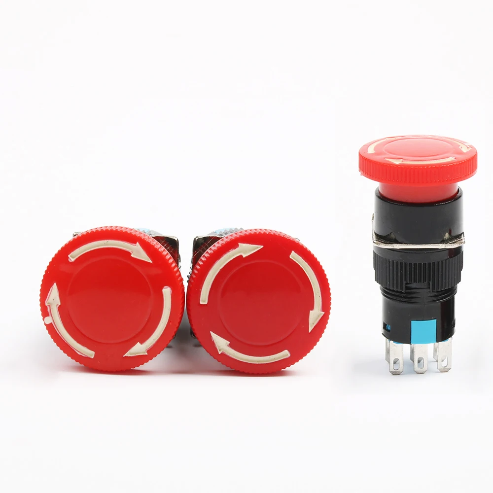 Generic 16mm Emergency Stop Rotary Push Button Switch Turn Lock Jumia