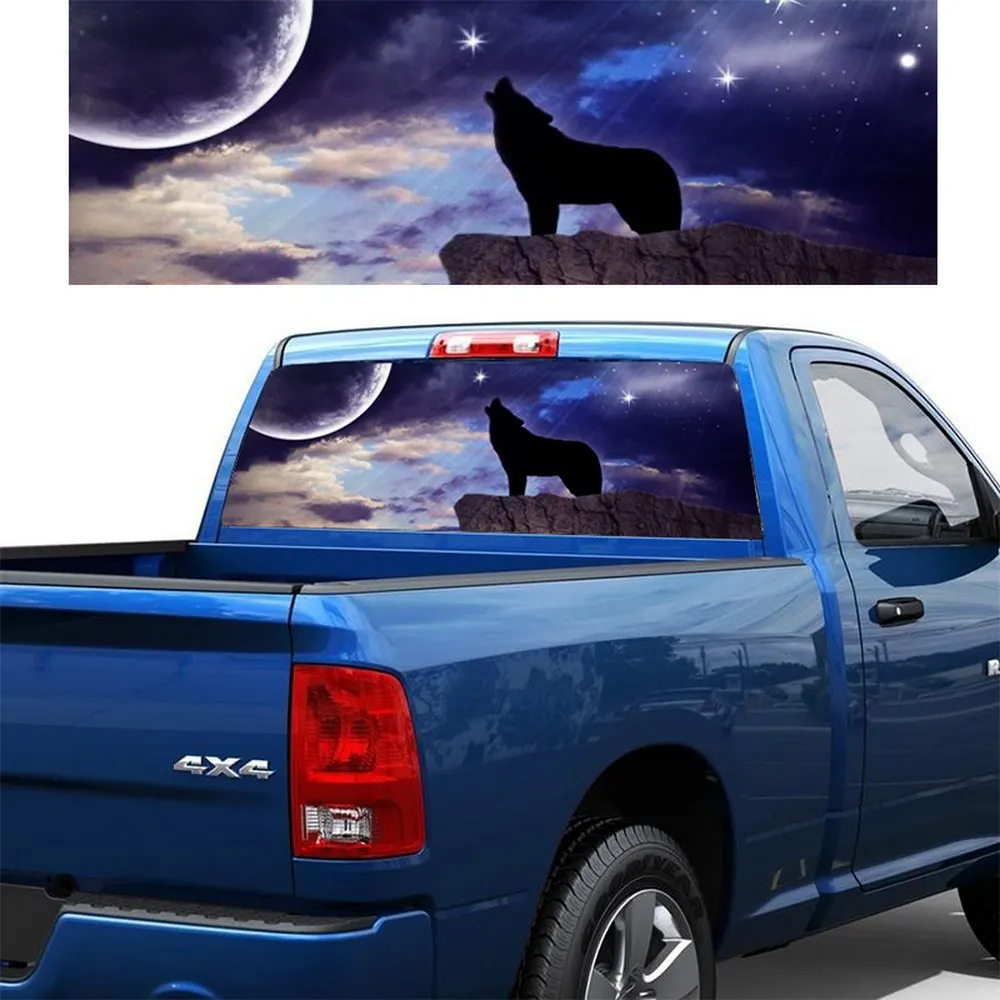 Car Rear Window Sticker Wolf Pattern Sticker Graphic Decal Waterproof Sunscreen Auto Sticker Exterior Accessories
Car Rear Window Sticker Wolf Pattern Sticker Graphic Decal Waterproof Sunscreen Auto Sticker Exterior Accessories