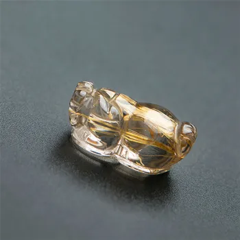 Genuine Brazil Natural Golden Rutilated Quartz Crystal Pixiu Shape Necklace Pendants 20*12*9mm
Genuine Brazil Natural Golden Rutilated Quartz Crystal Pixiu Shape Necklace Pendants 20*12*9mm