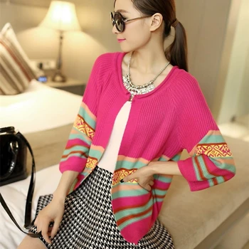 Barbara Fei Sha new spring Korean color Sweater Cardigan Size retro loose sweater coat female shawl
Barbara Fei Sha new spring Korean color Sweater Cardigan Size retro loose sweater coat female shawl