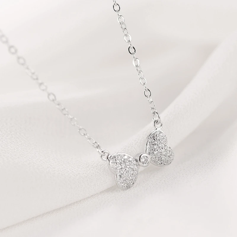 Korea Bow Literary Elegant Fresh 925 Sterling Silver Clavicle Chain Temperament Personality Trendy Female Necklace SNE240
Korea Bow Literary Elegant Fresh 925 Sterling Silver Clavicle Chain Temperament Personality Trendy Female Necklace SNE240