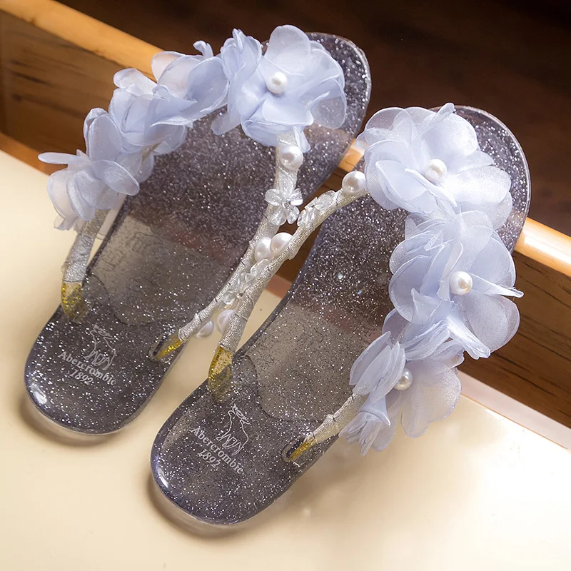 camellia jelly shoes women transparent flower clip toe slides bling pearl flat beach sandals 3 lace flower decoration flip flops
camellia jelly shoes women transparent flower clip toe slides bling pearl flat beach sandals 3 lace flower decoration flip flops