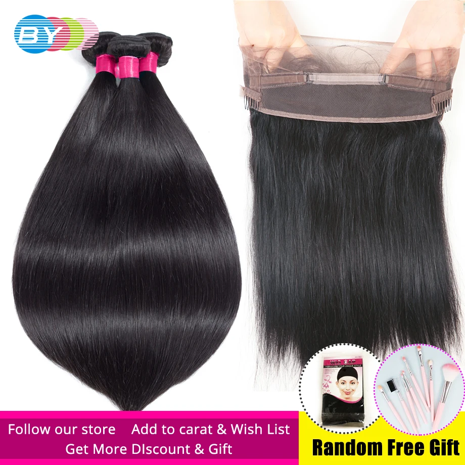Straight Hair Bundles With Frontal Brazilian Bundles With 360 Frontal Closure Swiss Lace Pre Plucked Remy Human Hair Extension
Straight Hair Bundles With Frontal Brazilian Bundles With 360 Frontal Closure Swiss Lace Pre Plucked Remy Human Hair Extension