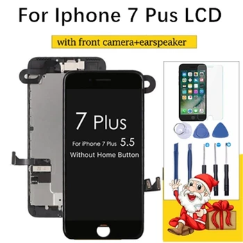 1Pcs OEM LCD For iPhone 7 Plus Display Full Set Digitizer Assembly 3D Touch Screen Replacement +Front Camera+Earpiece Speaker
1Pcs OEM LCD For iPhone 7 Plus Display Full Set Digitizer Assembly 3D Touch Screen Replacement +Front Camera+Earpiece Speaker