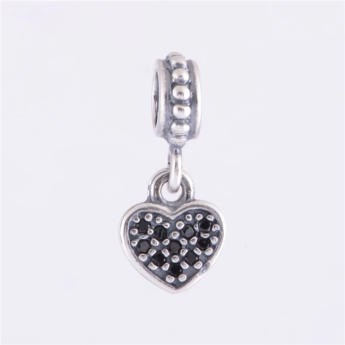 Fits European Charms Bracelet 925 Silver Charms Beads Black Love Heart Dangle Charm bead Women DIY Jewelry Drop Shipping
Fits European Charms Bracelet 925 Silver Charms Beads Black Love Heart Dangle Charm bead Women DIY Jewelry Drop Shipping