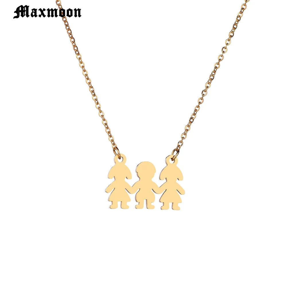 Maxmoon Family Son Daughter Necklace Stainless Steel Heart Pendant Boy Girl Mother Father Necklace Gifts For Mom Dad Children
Maxmoon Family Son Daughter Necklace Stainless Steel Heart Pendant Boy Girl Mother Father Necklace Gifts For Mom Dad Children