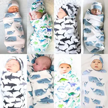 Newborn Baby Sleeping Bag Cute Cartoon Animal Printed Swaddle Blanket Sleeping Swaddle Muslin Wrap+Hat 2pcs New Born Set
Newborn Baby Sleeping Bag Cute Cartoon Animal Printed Swaddle Blanket Sleeping Swaddle Muslin Wrap+Hat 2pcs New Born Set