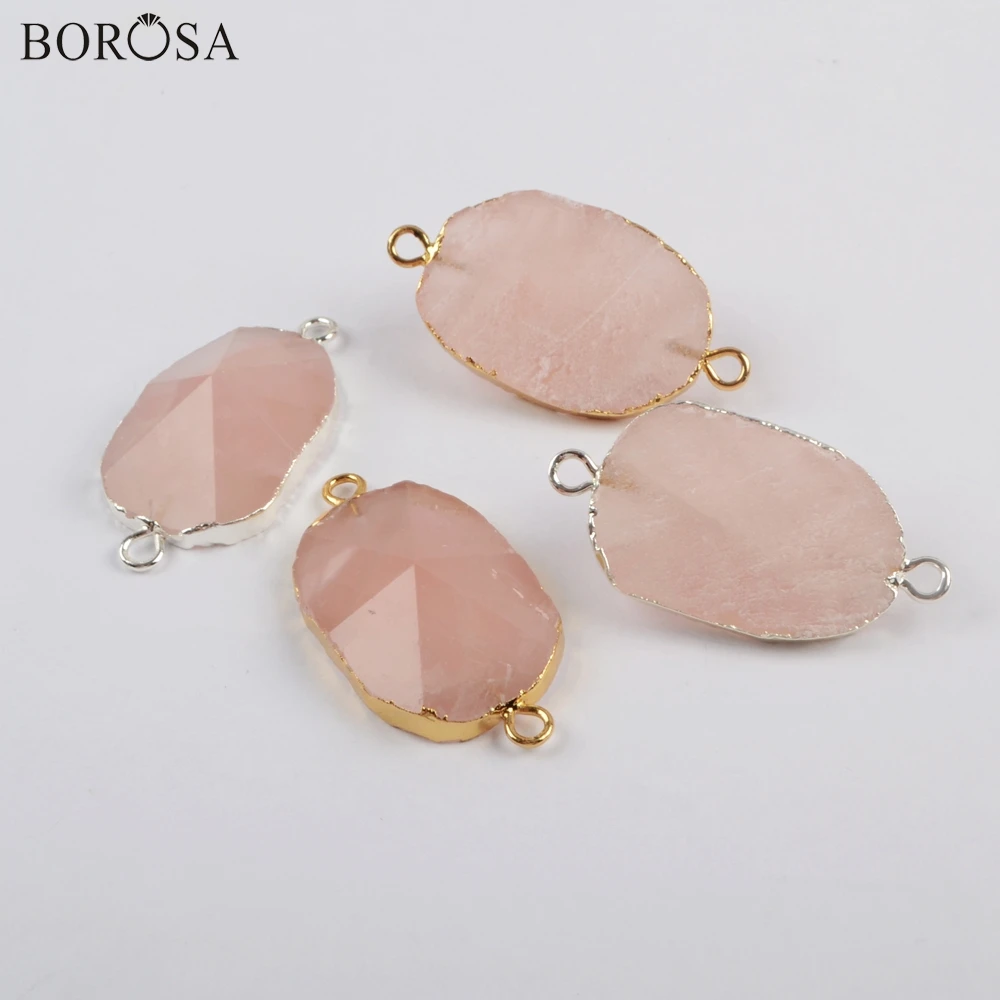 BOROSA 5 шт. Посеребренные розы кварцевые граненые разъемы натуральный розовый Кварц Позолоченные очаровательные для женщин браслеты подарки G1812
BOROSA 5 шт. Посеребренные розы кварцевые граненые разъемы натуральный розовый Кварц Позолоченные очаровательные для женщин браслеты подарки G1812