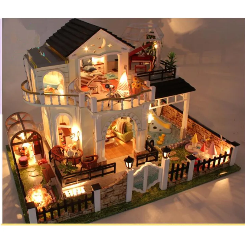 Cute Families House DIY Miniature Dollhouse with All doll house furniture Toys for Children Valentine's Day Gifts Juguetes
Cute Families House DIY Miniature Dollhouse with All doll house furniture Toys for Children Valentine's Day Gifts Juguetes